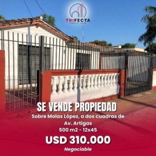 Se vende propiedad sobre Molas López