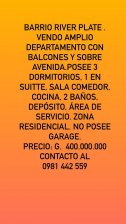 Departamento en Venta en River Plate cercanías de las Avenidas Eusebio Ayal Panambí Verá, Asunción