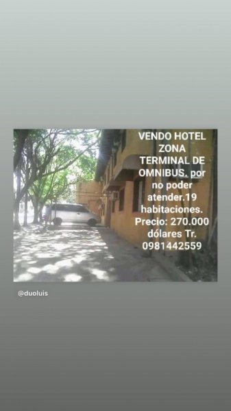 Hotel en Venta en  Hipódromo, Asunción