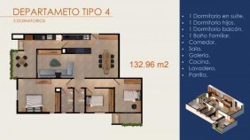 EN VENTA DEPTO DE 3 HAB A ESTRENAR -  EDIF FENIX F. DE LA MORA