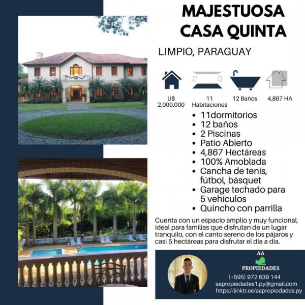 Casa en Venta en  Limpio, Central