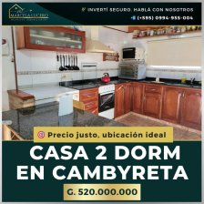 NUEVO VALOR Cambyreta-Encarnacion Hermosa Casa 3 amb con cochera y parque lista para vivir